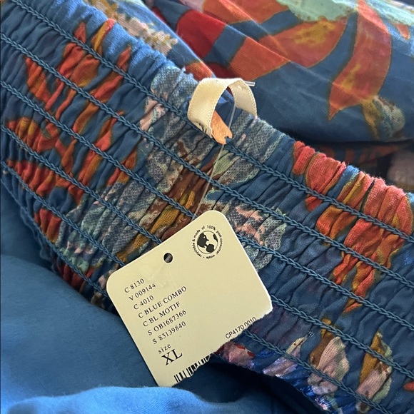 Free People Blue Floral Strapless Mini Dress - Picture 12 of 12